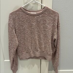 Colsie Marled Scoopneck Sweater - Blush Mix